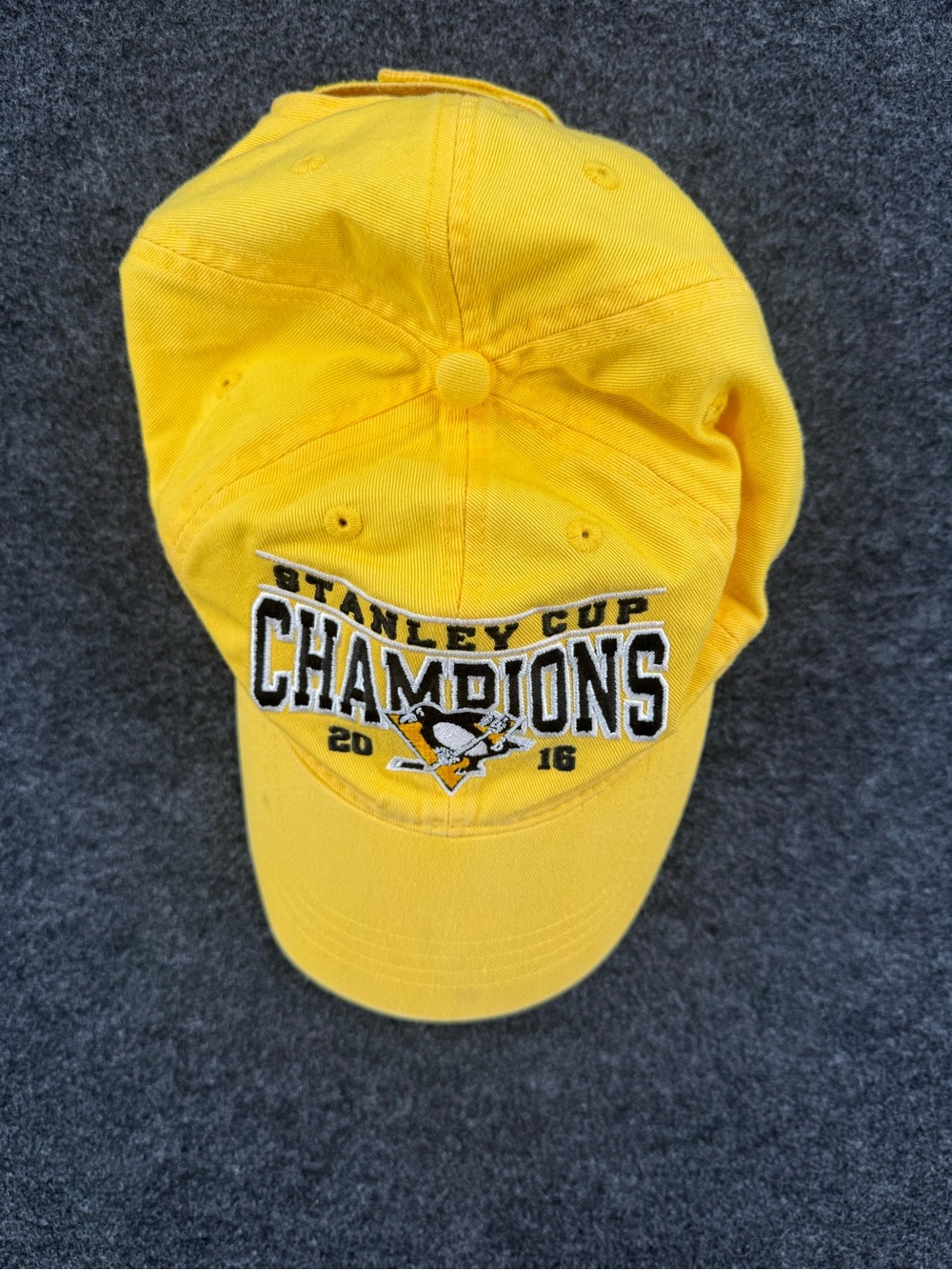 2016 Reebok Yellow Stanley Cup Champions Penguins Hat